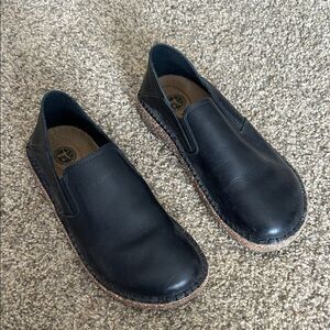 Birkenstock Black Leather Callan Slip Ons 36